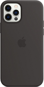 Apple для iPhone 12 Pro Max Silicone Case with MagSafe (черный)
